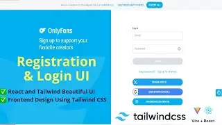 Modern OnlyFans UI Design: Login & Sign-Up with React & Tailwind CSS - Easy Tutorial || OnlyFans UI