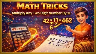 MATH TRICKS : Multiply Any Two Digit Number By 11