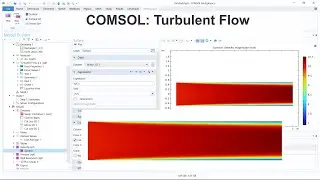 COMSOL: turbulent flow