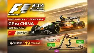 F1 2014 - MODO CARREIRA - EP 23 GP DA CHINA - CHEGANDO NOS PONTOS DE NOVO