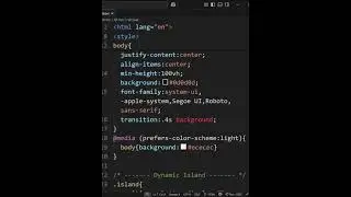 Apple Won’t Show You This Trick 👀 | Dynamic Island UI in HTML CSS JS | tech programming 