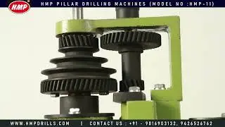 HMP 20mm Geared Pillar Drilling Machine Manufacturer Rajkot Gujarat INDIA | Bench Drill Machines