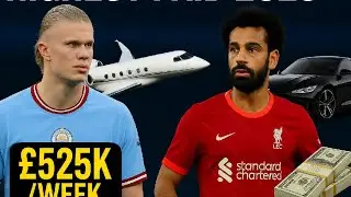Top 10 Highest-Paid Premier League Players 2025/26 #celebrity #premierleague #hitcseven #salah #