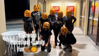 Fall Vlog | Halloween Photoshoot, Family Fun & Movie Night + hair🎃🍂🍁