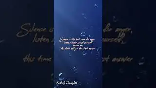 Silence is the cure for anger😱|Reality Quotes|English Thoughts#shorts#motivation#youtubeshorts