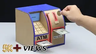 How to Make Mini ATM Machine Cardboard, in simplest way ! Tech-StarRitik | Thanks 👍