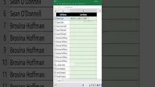 Extract Last Name in Excel | 10 Seconds Trick ⚡ #Shorts