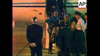 UK: LONDON: NELSON MANDELA ARRIVES AT HEATHROW AIRPORT