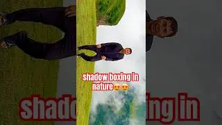 shadow boxing in nature #movie #music #film #boxing #nature #shorts #sports #america