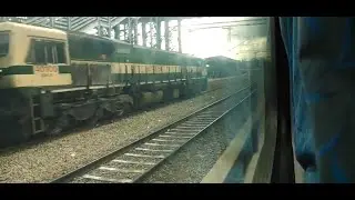 My first encounter with a green WDP4D || GOC 40100 with SBC Karaikal Passenger