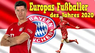 Robert Lewandowski - FC Bayern - Europas Fu&szlig;baller des Jahres 2020