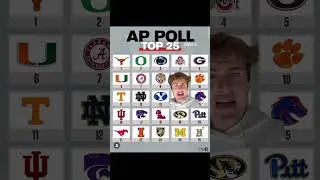 AP Poll for Week 8 instant reaction #cfb #atlassports #collegefootball