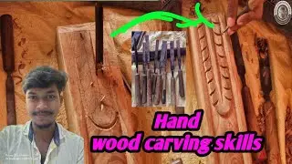 Hand wood carving skills   #woodworking #wooddesigner #wood #woodcarving #wooddesignerbhabesh 