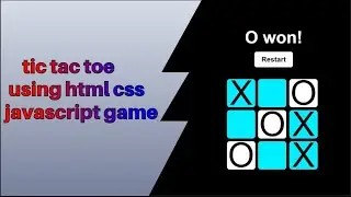 Create Tic-Tac-Toe Game With HTML CSS And Javascript || JS Game