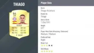 FIFA 17 - ALL 5 SKILLERS RATINGS FT. DI MARIA, MAHREZ, THIAGO, EL SHAARAWY...etc