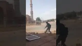 #Colombian mercenaries clashing with #Sudanese Army forces near a mosque in #Al_Fashir