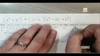 1.9 Factoring Flipbook: Sum of Cubes