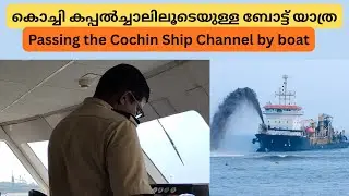 Passing the Cochin Ship Channel by boat/Boat trip through the Cochin Ship Channel #browngirl