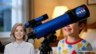 Unlock the Moon! NASA Lunar Telescope for Kids | 90x Easy Space Viewing