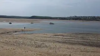 Short video: from Rock village, Cornwall, facing towards Padstow at low tide.