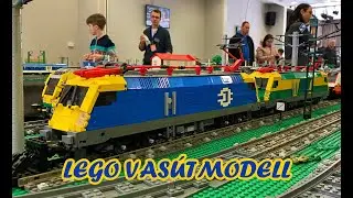 LEGO vonatok vas&uacute;tmodell ki&aacute;ll&iacute;t&aacute;son/LEGO trains at the model railway exhibition