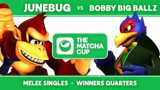 🍵Matcha Cup: Junebug (Donkey Kong) vs bobby big ballz (Falco) | SSBM Melee Winners Quarters