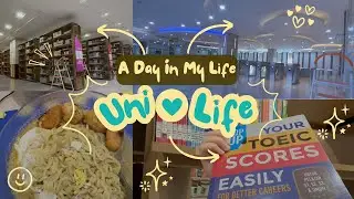 A Day in My Life as a University Student in Indonesia 🇮🇩 | Study, Food, Library & Chill