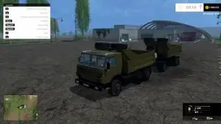 Farming simulator 15 МОД ГРУЗОВИК КАМАЗ 54102 СОВОК И ПРИЦЕП