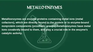 Metallo-enzymes #inorganicchemistry