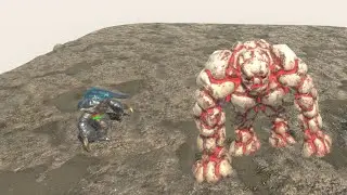 Lave Golem vs. Rantorn &mdash; a battle simulator in Animal Revolt#arb #shorts #game #games #arbs