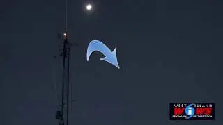 ISS SPACE STATION PASSED OVER WEST ISLAND WEATHER STATION TOWER
