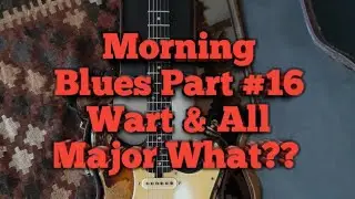 Morning Blues Part 16 Warts & All #blues #improvising #guitarlesson #vintageguitar  #triads #major3d