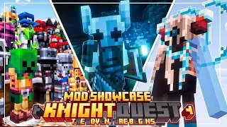 The best ARMOR mod for Minecraft!! Knight Quest Full Showcase