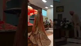 #Viralreel #bride #entry perfectly moment #Sikh wedding #highlights #subscibe