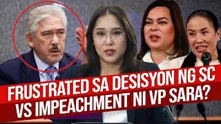SENATE PRESIDENT, FRUSTRATED SA DESISYON NG SC VS IMPEACHMENT NI VP SARA DUTERTE.