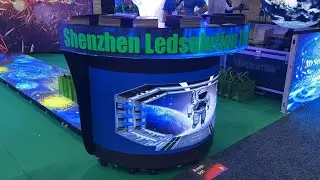 Half-Round LED Reception Counter  InfoComm 2025