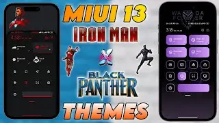 IRON MAN X BLACK PANTER MIUI 13 Theme 🔥 | Miui 13 theme | Miui 13 Amazing Themes Change Whatsapp 😱