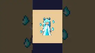 Water Dragon prince character pixel art  #illustration   #pixelart
