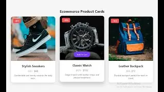 live coding: Responsive Ecommerce Product Cards UI  | HTML & CSS🔥