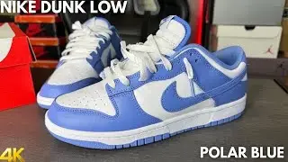 Обзор кроссовок Nike Dunk Low Polar Blue On Feet