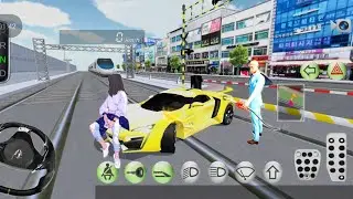 New racing car vs bullet train crazy funny driving -3d driving class! Android gameplay