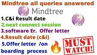 Mindtree result date |all problem solved | Mindtree c&i role selection mail delay |software engineer