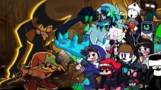 FNF Last Reel But Different Characters Sing It 🎤🎶 Indie Cross (Everyone Sings Last Reel)