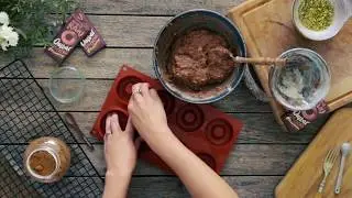 Double Chocolate Donuts with Ombar Chocolate (Vegan & Gluten Free)