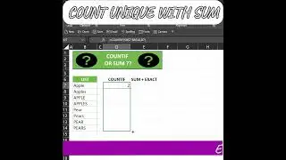 COUNTIF or SUM EXACT
