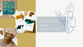 Review and Swatching of @ferriswheelpress3796  New Inks Available 11/1.  (A Dude's Craft Room)
