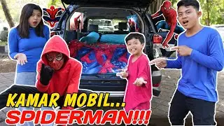 BIKIN KAMAR SPIDERMAN 24 JAM DIDALAM MOBIL, ARIK BERUBAH JADI SPIDERMAN?! | Mikael TubeHD
