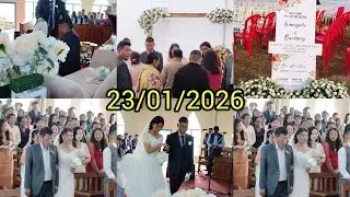 Wedding ceremony of Wangshi & Bendang👰‍♀️🤵‍♂️ and Kilengmen Baptist Church. ☺