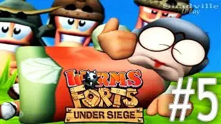 Worms Forts: Under Siege Walkthrough #5: Rise of the Monks