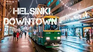 Walking in HELSINKI   Finland   Downtown in Winter   4K 60fps UHD AUG 2022